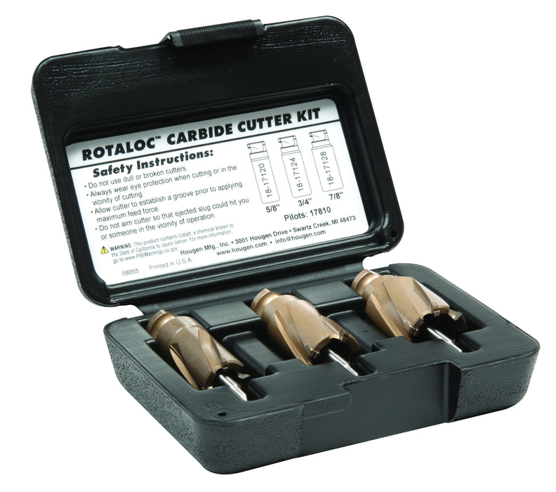 Hougen 18-17706 RotaLoc Carbide Cutter Kit for HMD130