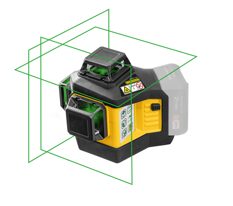 Stabila LAX600G 3PLANE 360° GREEN BEAM LASER 5PC (Part #: 03410)