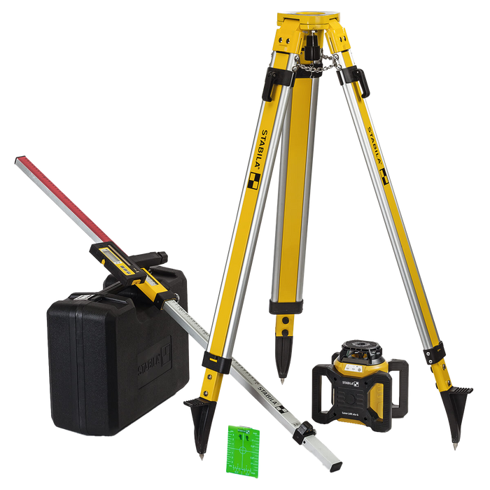 Stabila LAR 160G ROTARY LASER W/TRIPOD/GRADE ROD (Part #: 04500 TR)