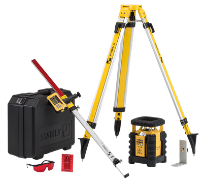 Stabila LAR 350 ROTARY LASER W/TRIPOD/GRADE ROD (Part #: 05700 TR)