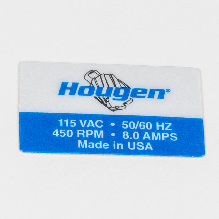 Hougen 07841 LABEL-MOTOR SPECIFICATION