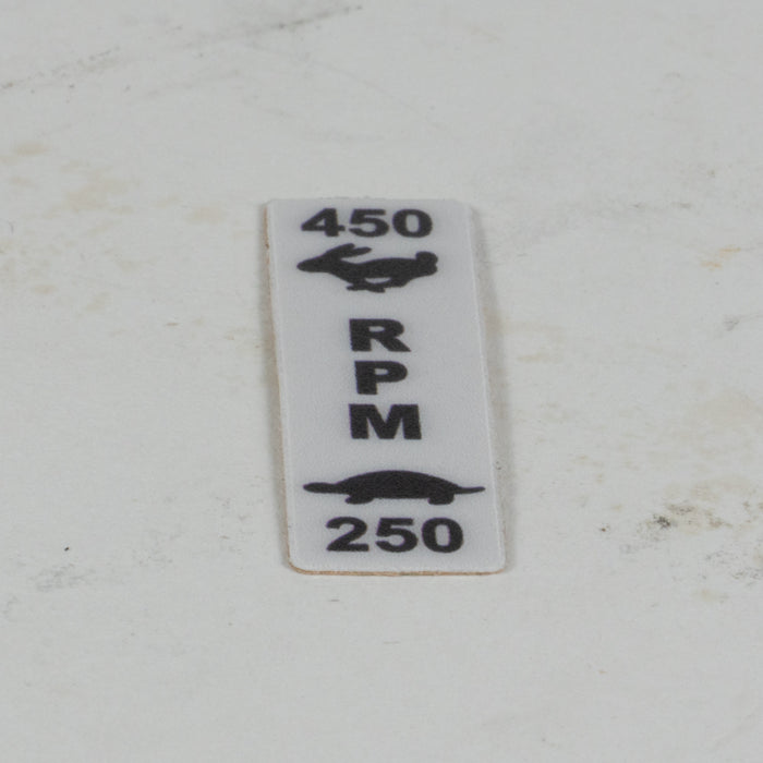 Hougen 08171 LABEL-DRILL SPEED HMD917