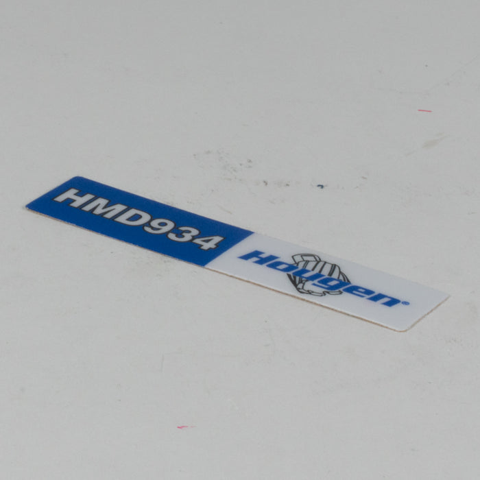 Hougen 08558 LABEL-HMD934