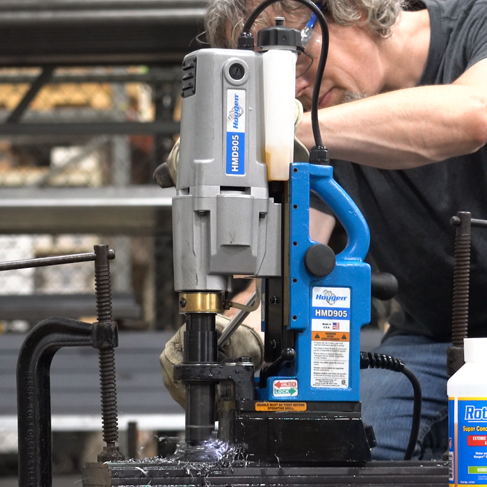 Hougen HMD905 Magnetic Drill 2 Speed Swivel Coolant Fabricators Kit Fractional - 115V 0905109