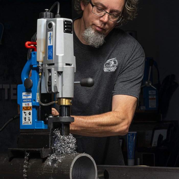 Hougen HMD905 Magnetic Drill 2 Speed Swivel Coolant Fabricators Kit Fractional - 115V 0905109