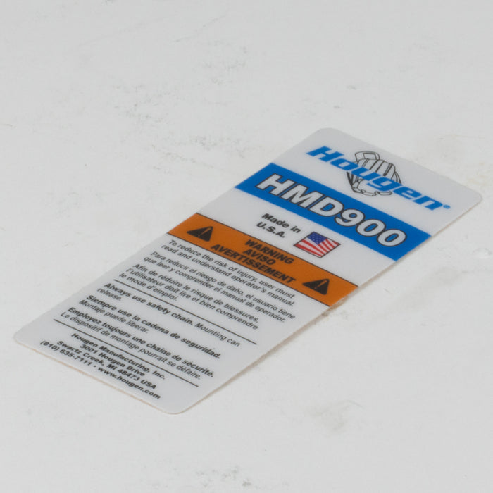 Hougen 09401 LABEL - HOUSING HMD900