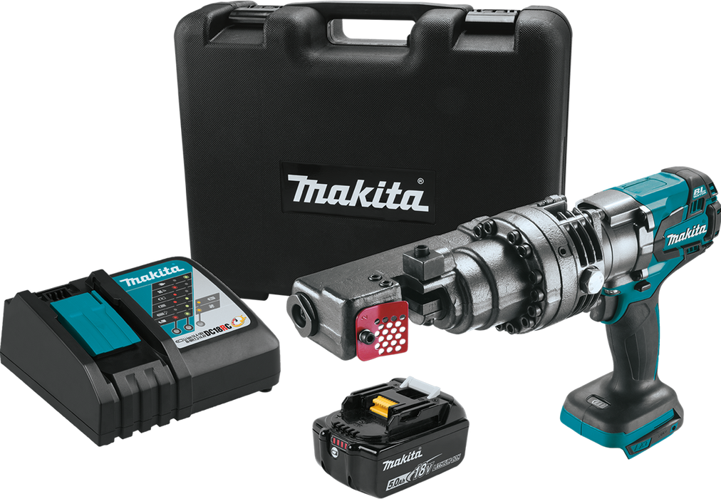 Makita XCS04T1 18V LXT Lithium-Ion Brushless Cordless Rebar Cutter Kit, case, with one battery (5.0Ah)
