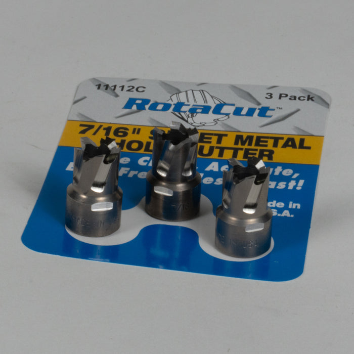 Hougen 11112C 7/16" RotaCut Hole Cutter (3 pack)