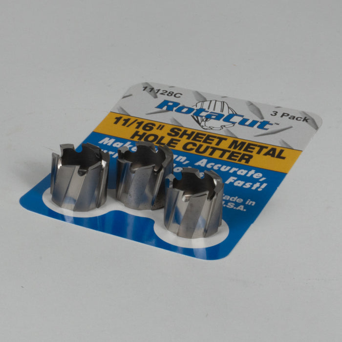 Hougen 11128C 11/16" RotaCut Hole Cutter (3 pack)