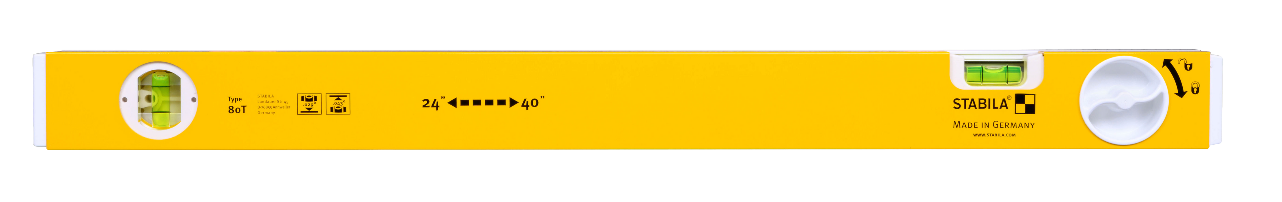 Stabila 24" - 40" TYPE 80 T LEVEL (Part #: 29441)