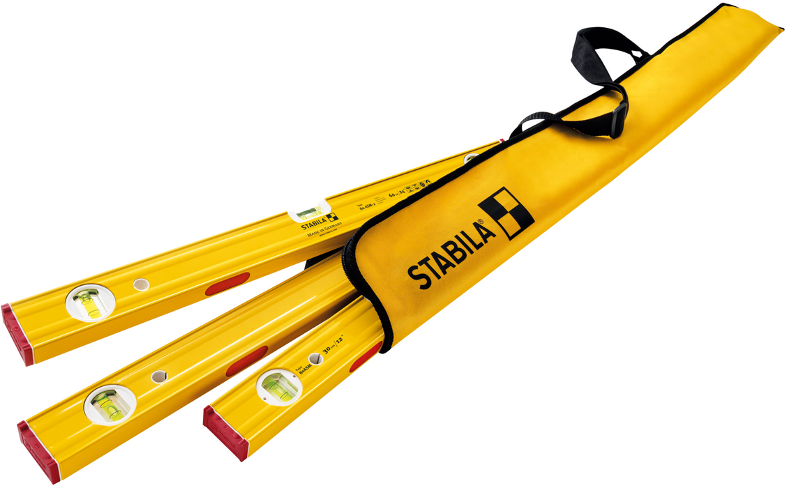 Stabila PRO SET 12", 24", & 48" TYPE 80 ASM-2 LEVEL SET & CASE (Part #: 29940)