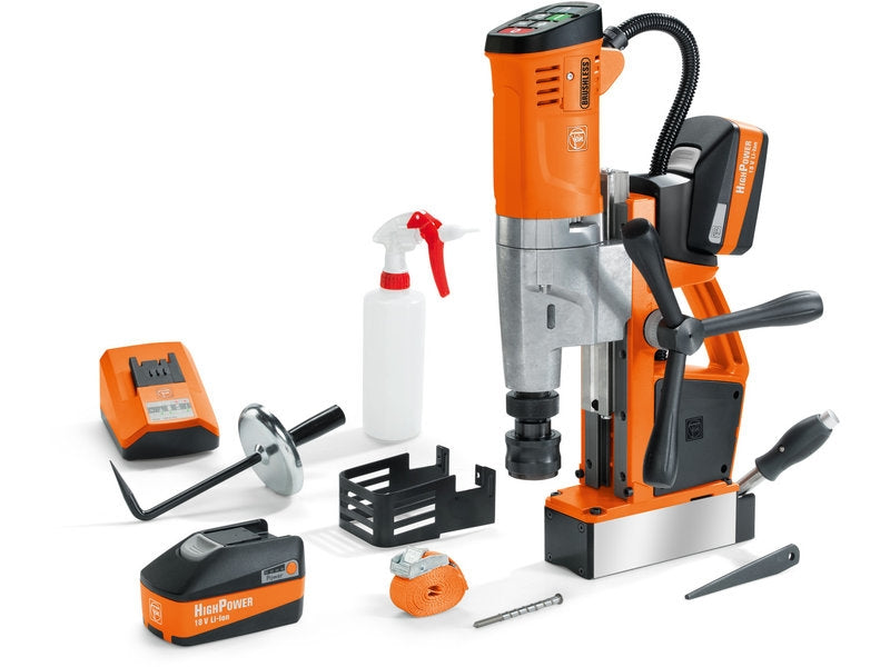 Fein Slugger AJMU137 PMQW 18V Cordless 1-3/8" Dia.. x 2" DOC Magnetic Base Drill