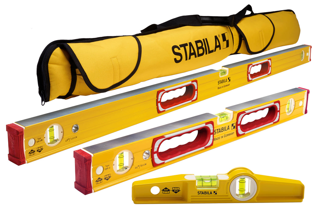Stabila TYPE 196 CLASSIC 3 LEVEL SET & CASE (Part #: 48375)