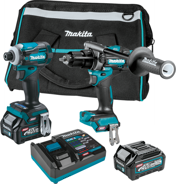 Makita GT200D 40V max XGT Brushless Cordless 2 Pc. Combo Kit, GPH01, GDT01, bag (2.5Ah)
