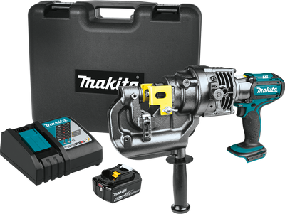 Makita XPP01T1K 18V LXT Lithium-Ion Cordless 5/16" Metal Hole Puncher Kit, case, with one battery (5.0Ah)