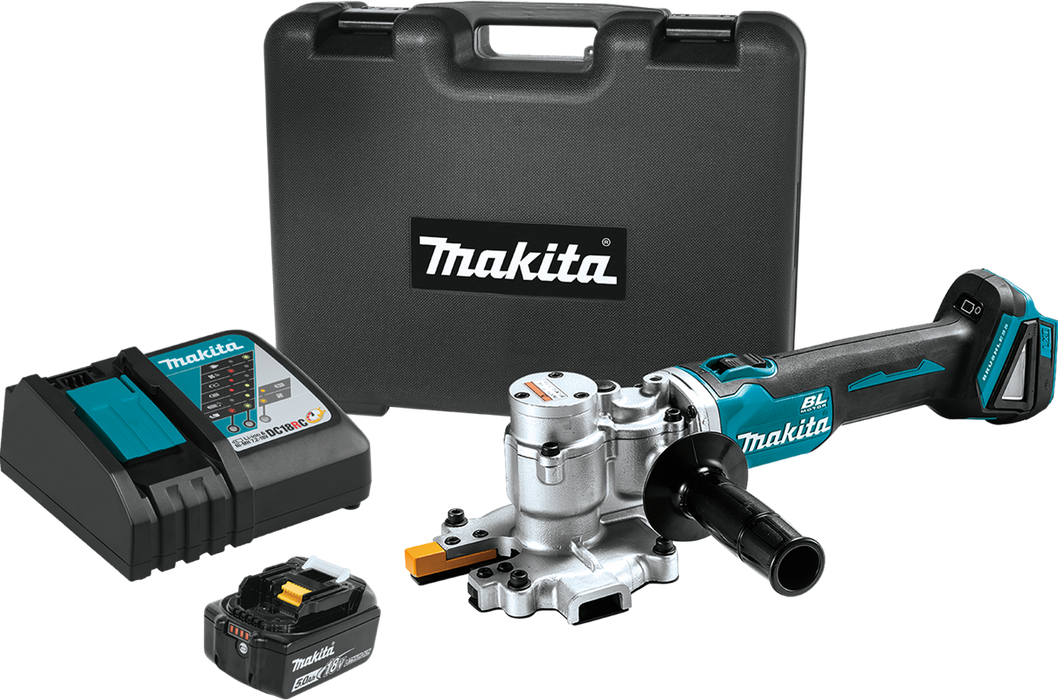 Makita XCS06T1 18V LXT Lithium-Ion Brushless Cordless Steel Rod Flush-Cutter Kit, case, with one battery (5.0Ah)