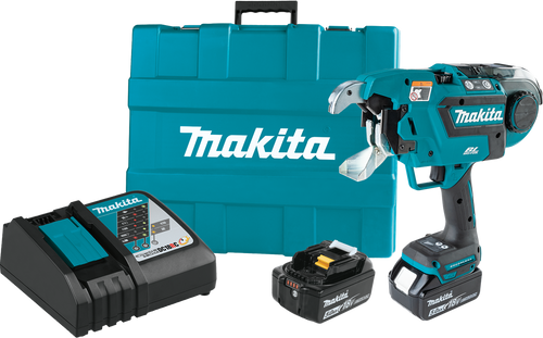 Makita XRT02TK 18V LXT Lithium-Ion Brushless Cordless Deep Capacity Rebar Tying Tool Kit, case (5.0Ah)