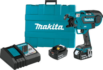 Makita XRT01TK 18V LXT Lithium-Ion Brushless Cordless Rebar Tying Tool Kit, case (5.0Ah)