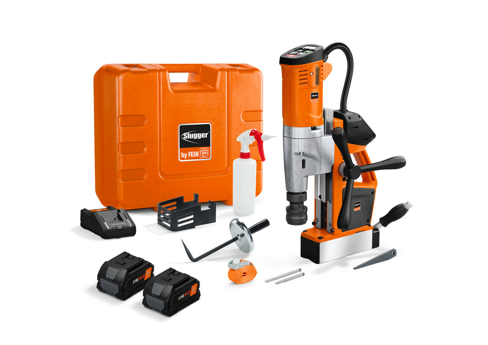 Fein Slugger by FEIN AJMU 137 PMQW 18V AS Basic Kit 2 x 8 Ah Cordless 18 V Universal magnetic base drill up to 1-3/8"