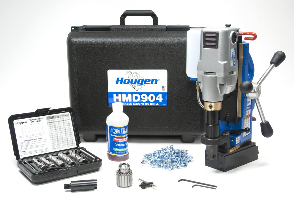 Hougen HMD904 Magnetic Drill Swivel Base Fabricators Kit Fractional - 115V 0904109