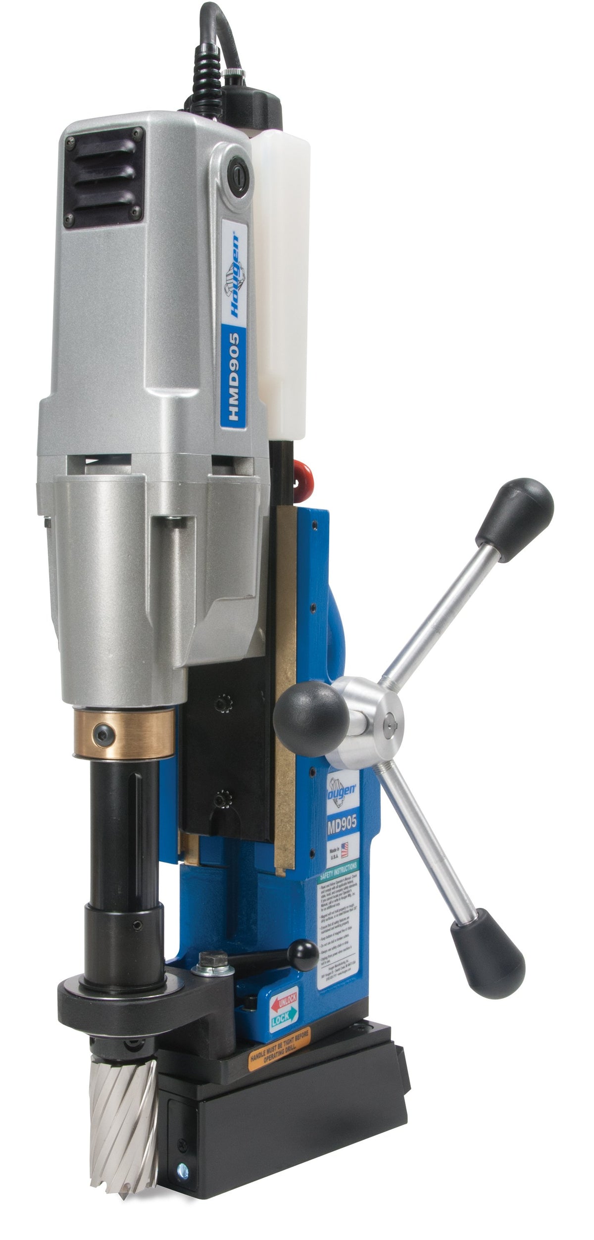 ジャンク　Hermagis Hougen HMD905 Magnetic Drill 2 Speed Swivel Coolant - 115V 0905104
