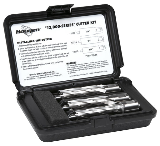 Hougen 12982-2 "12,000-Series" Cutter Kit - 5/8, 3/4, 7/8" 2" DOC