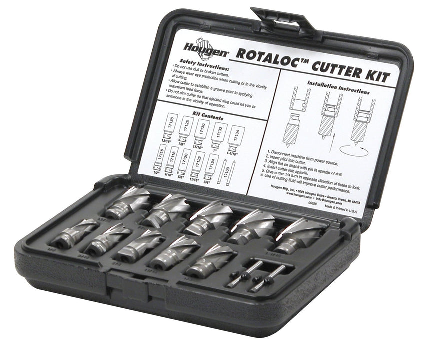 Hougen 17001 RotaLoc Annular Cutter Kit - Fractional