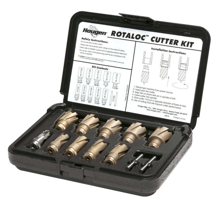 Hougen 18-17001 Carbide RotaLoc Cutter Kit